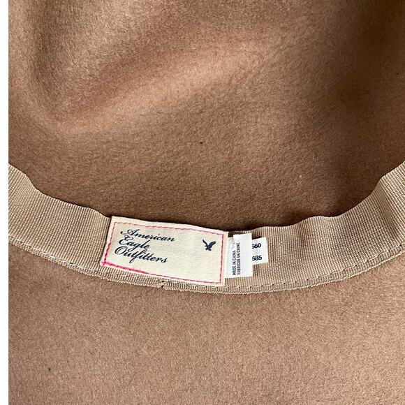 American Eagle Outfitters Tan Floppy Hat Wide Brim braided Boho Festival One Siz - Picture 11 of 11